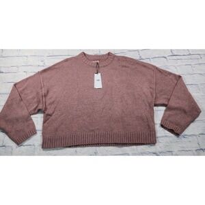 UGG WOMENS SIZE XL Luissa Knit Sweater Long Sleeve Polyester Wool Light Purple